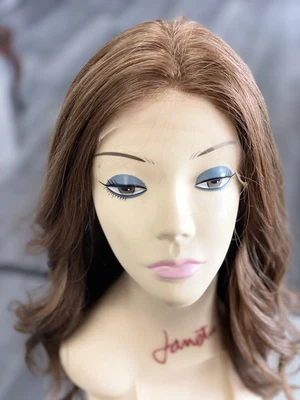 $400 • Buy 18” Lace Top European Human Hair Kosher Sheitel/Wig Redish Brown,