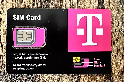 T-MOBILE Triple SIM Card R15  3 In 1   NANO 4G 5G LTE NEW UNACTIVATED EXP 2024 • $5.99