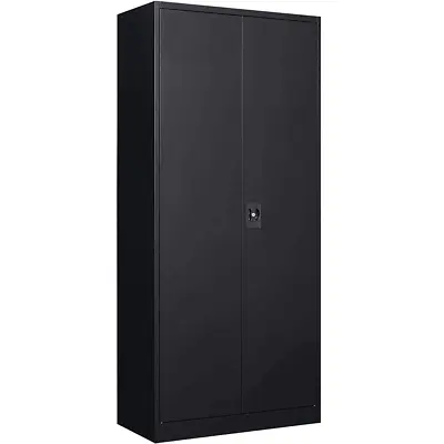 71''Metal Storage Cabinet With 4 Adjustable Shelves And Locking Door Home Garage • $159.99