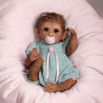 ASHTON DRAKE So Truly Real CLEMENTINE Needs A Cuddle Baby MONKEY Doll NEW • $125