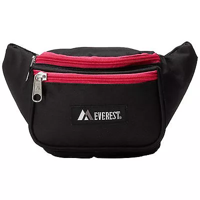 Everest Signature Waist Pack - Standard - Black/Heather Pink • $9.95