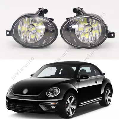 Pair Fog Light Lamp Right + Left With 9006 Led Bulb For VW Beetle 2015-2018 • $29.19