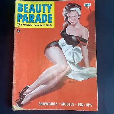 BEAUTY PARADE PINUP MAGAZINE RARE Peter Driben Cover Glamour 1954 PULP • $8.70