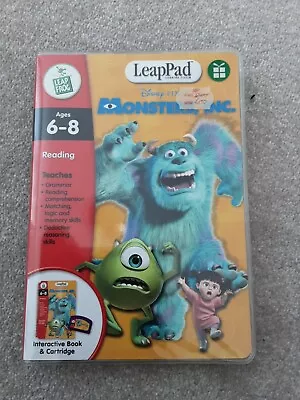 Leapfrog LeapPad Interactive Book And Cartridge.Monsters Inc. Ages 6-8 • £7.95