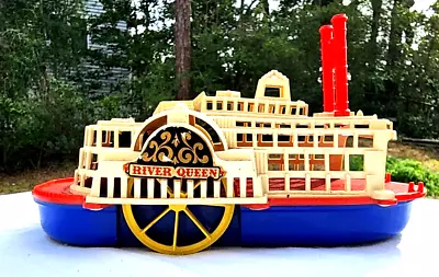 Louis Marx River Queen Paddle Wheel Steamer Vintage Toy • $25