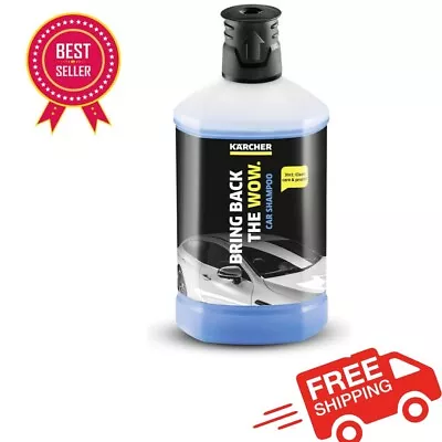 Karcher Snow Foam Bottle Pressure Washer Detergent Car Shampoo Plug Clean 3 In 1 • £8.99