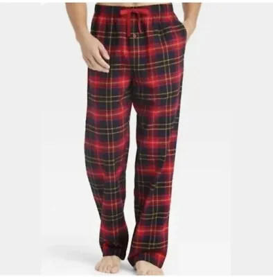 SIZE LARGE Men's PLaid Flannel Lounge Pajama PANTS Goodfellow & Co FREE SHIPPING • $14.95