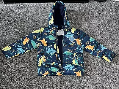 £6 • Buy Boys Nutmeg Bright Dinosaurs Warm Winter Coat 5-6 Years