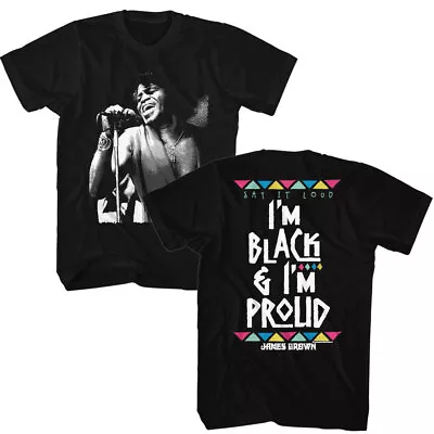 James Brown I'm Black & I'm Proud Say It Loud Men's T Shirt Funk R & B Music • £43.25