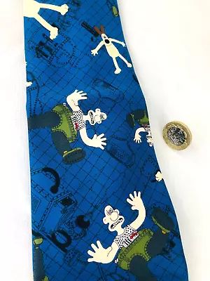 Tie Wallace And Gromit The Wrong Trousers Blue Polyester • £15.59