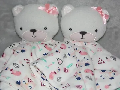 £14.95 • Buy Chick Pea White Bear Comforter Soft Toy Woodland Owl Teddy Blankie
