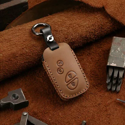 Cars New Leather Key Fob Case Cover For Lexus ES RX LX GS ES350 IS250 RX350 • $13.79