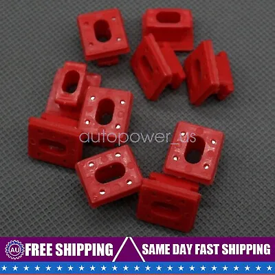 10 Pcs RED Dash Trim Clips Retainer For BMW E46 E65 E66 E83 • $5