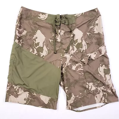 Under Armour Swim Trunks Board Shorts Mens 38 Camouflage Cargo Drawstring Beach • $19.87