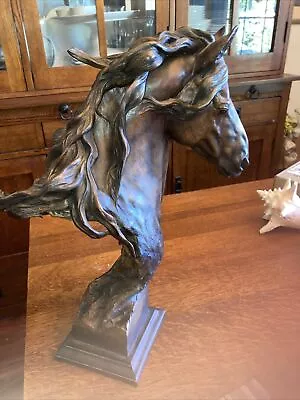 Mill Creek Studios Freesian  Horse “Equus Onyx “ Statue Sculpture 16” Arich “05” • $95