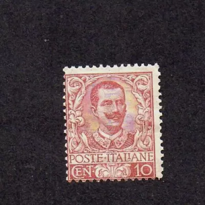 ITALY 1901 VICTOR EMMANUEL III 10c RED MH GIBBONS Nos 65 C£140+ • $6.22