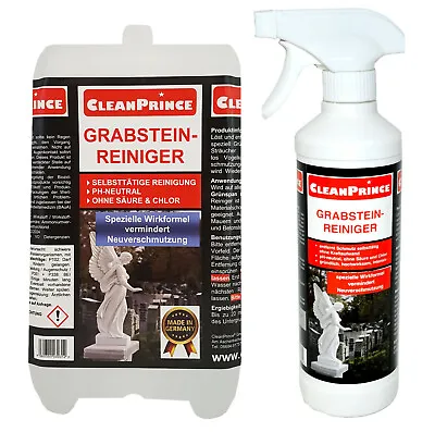 Grave Stone Cleaner 25 Liter Natural Marble Granite Cleaning Agent Outdoor • £27.13