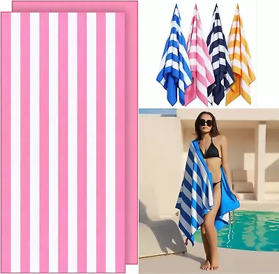 Large Beach Towel Jumbo Bath Sheet Travel Sports Camping Lightweight Bath Towels • £6.99