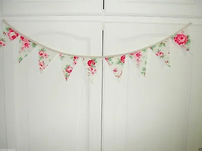 Cath Kidston Gorgeous Mini Bunting Vintage Rose 34   Handmade Perfect • £2.39