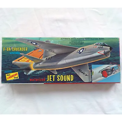 Lindberg F-8A Crusader Motorized Jet Sound 1:48 307M Model Kit 1962 • $65