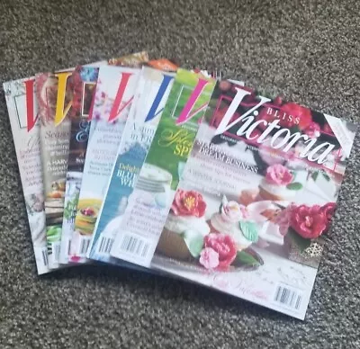 Lot Of 7 VICTORIA Magazines Vintage 2018 Complete Year Back Issues Bliss • $15