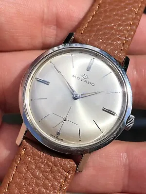 1960s Vintage Movado Sub-Sea Steel Swiss Made Hand-winding 34mm • $558.35