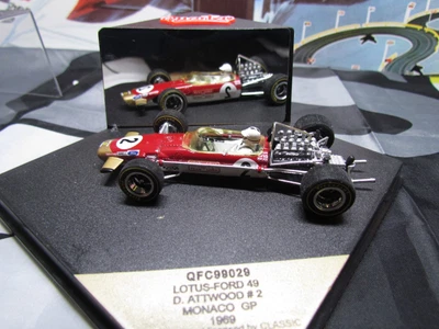 £19.99 • Buy Quartzo F1 1969 Monaco Gp - Lotus 49 - D Attwood - 1:43 Scale Model Car 4004