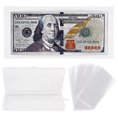 Dollar Bill Protector Holders For Paper Money Tickets And Stamp Collecting Su. • $8.28