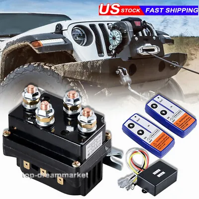 12V 500A Electric Winch Solenoid Relay For 8000lb-12000lb Winch Remote Control • $49.39