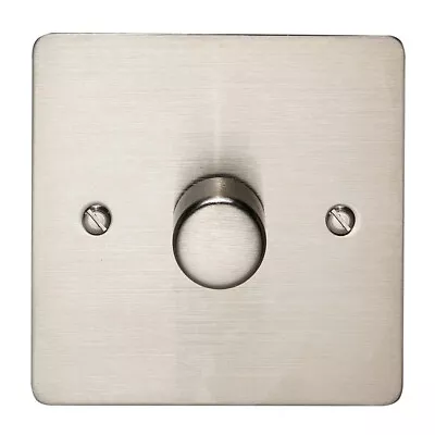 Crabtree 8400/D1SS 1G 2W Dimmer Stainless Steel Flat Plate • £22.50