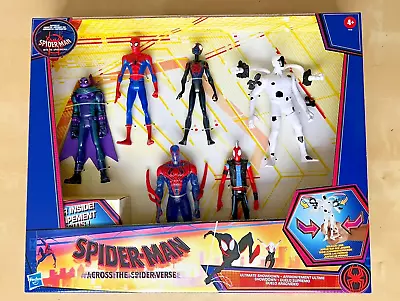 Spider-man Across The Spider Verse 6 Figure Set Ultimate Showdown Punk 2099 NEW • £54.99