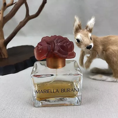 Mariella Burani Parfum De Toilette Spray Bottle Perfume Flower Bouquet Top • $14.99