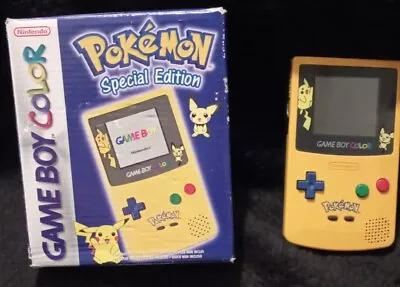 Nintendo GameBoy Color Pokemon Special Edition With Original Box • £265