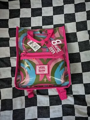 VANS  Barbie Mattel Backpack Womens Limited Edition NWT Pink Green  2023 • $118.03