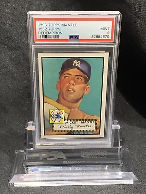 1996 Topps Mickey Mantle REDEMPTION (1952 TOPPS) PSA 9 (MINT!) • $400