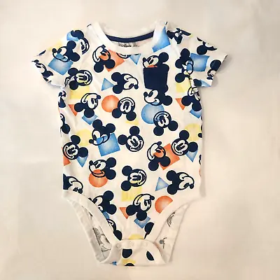 Disney Mickey Mouse Baby Boy BodySuit SIZE 24 Months Multicolor Jumping Bean • $7.49