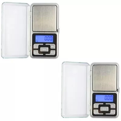  2 Count 0.1 Gram Precision Scale Digital Pocket 0.01 Grams Travel • £16.18