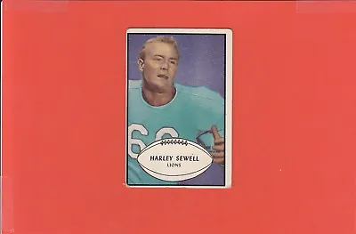 1953 Bowman #58 Harley Sewell Lions VG Very Good SP • $14.99