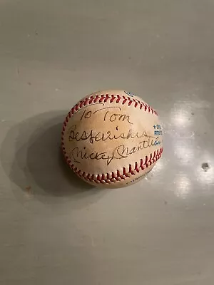 Mickey Mantle Autographed Signed Baseball 1960s (NY Yankees) Great Condition • $540