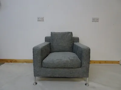 Immaculate BB Italia Harry Armchair In Grey Woven Fabric (2) • £1200