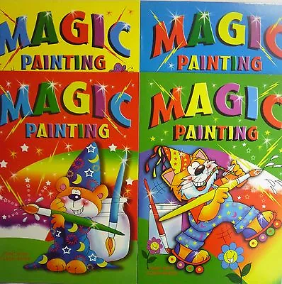 A4 Blue Green Yellow Magic Painting Colouring Book (Add Water) 4 To Collect • £2.69