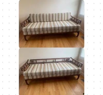 Oriental Asian Mid-Century Modern Solid Mahogany Daybed/Sofa/Meditation/Office • $1200