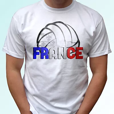 France Volleyball T Shirt Flag Top Sport Design Gift Tee Mens Womens Kids Sizes • $12.42