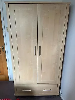 Mamas And Papas Modensa Light Beech Wardrobe And Tallboy Furniture • £40