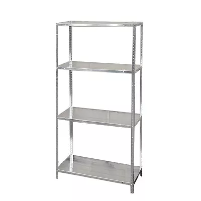 4Tier Garage Full Metal Shelving 142 X 75 X 30cm Heavy Duty Racking Storage UKDC • £16.99