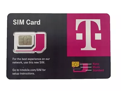 2X T-Mobile Triple Cut SIM Cards R15 3 In 1 4G 5G LTE  NEW • $8.99