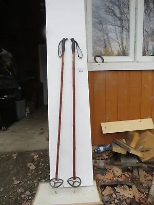 Vintage Bamboo Ski Pole Size   51`` Long  Chalet Decor  Nice   (9525 • $14.99