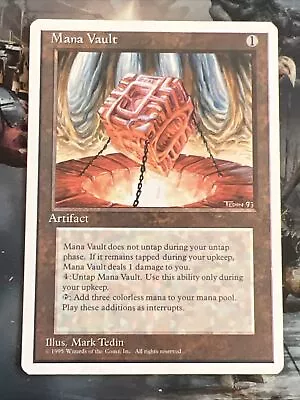 1x Mana Vault (334) 4th Fourth Edition LP MTG Magic The Gathering X1 MKE • $37.94