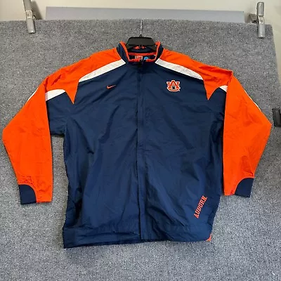 Nike Auburn Tigers Full Zip Men Windbreaker/Jacket - Size 2XL Vintage Fit Storm • $27.46