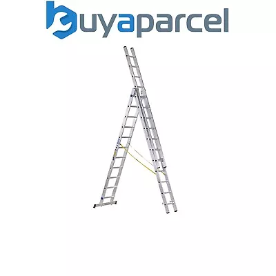 Zarges 44840 D-Rung Combination Ladder 3-Part 3 X 10 Rungs ZAR44840 • £452.76